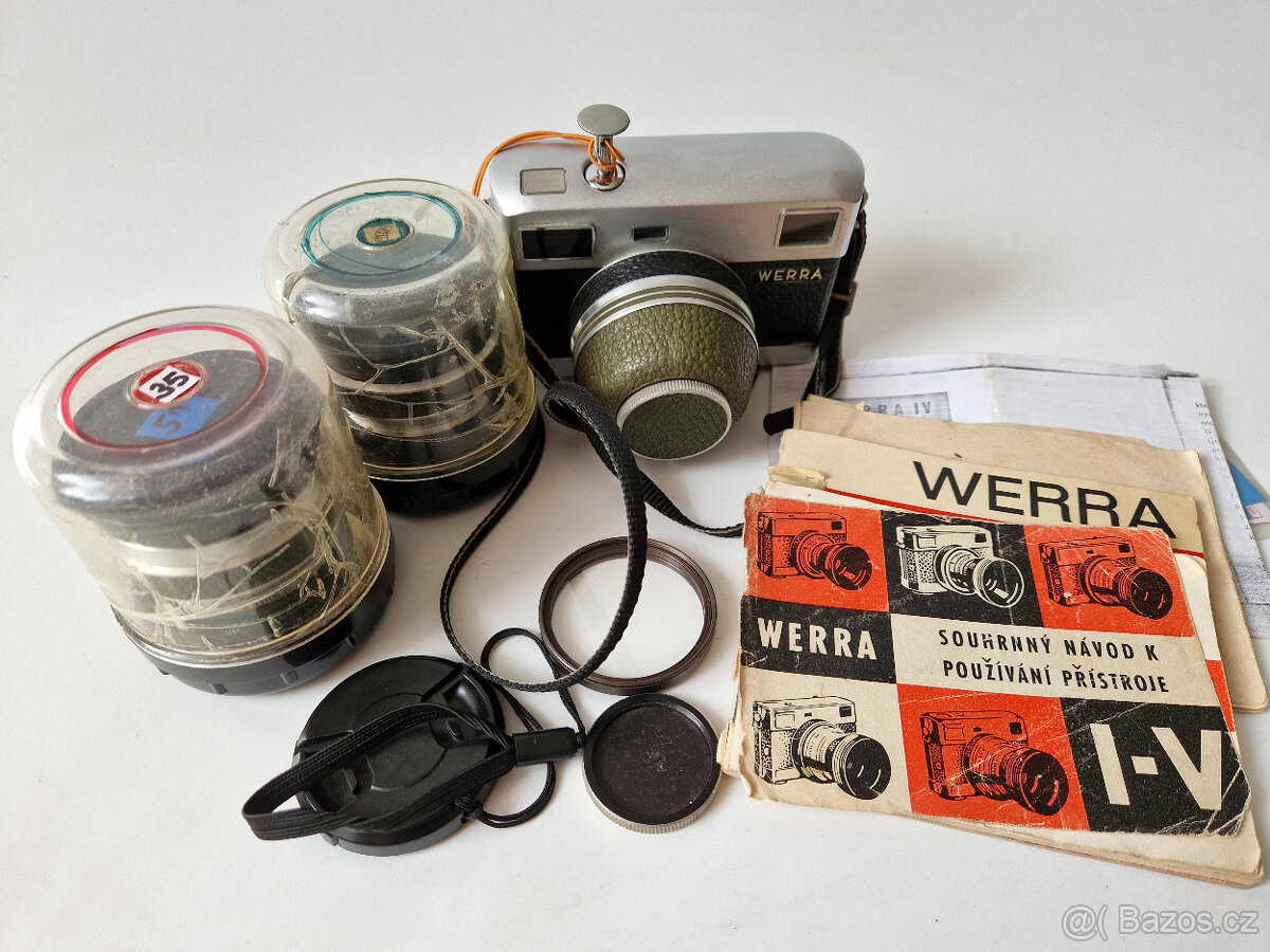 Starý fotoaparát Werra Werramatic + 3x objektiv - 9