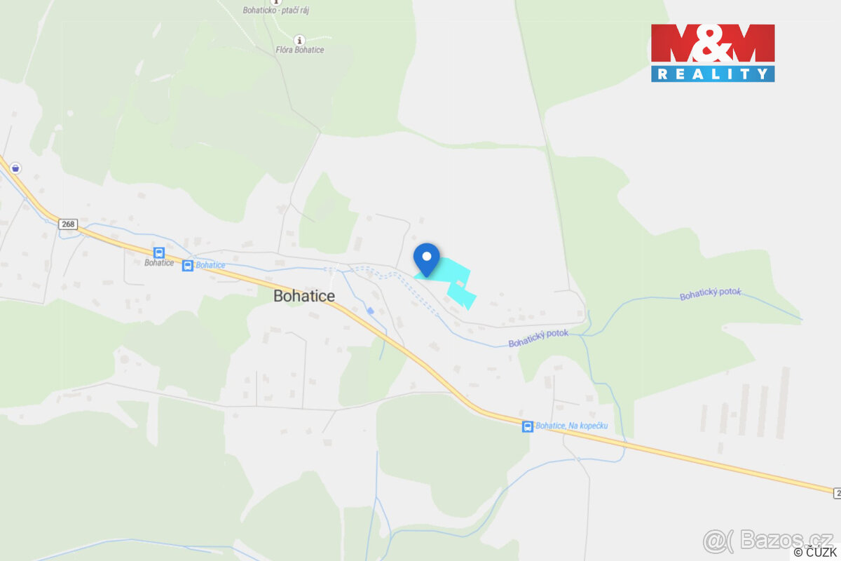 Prodej pozemku k bydlení, 1345 m², Bohatice - 9