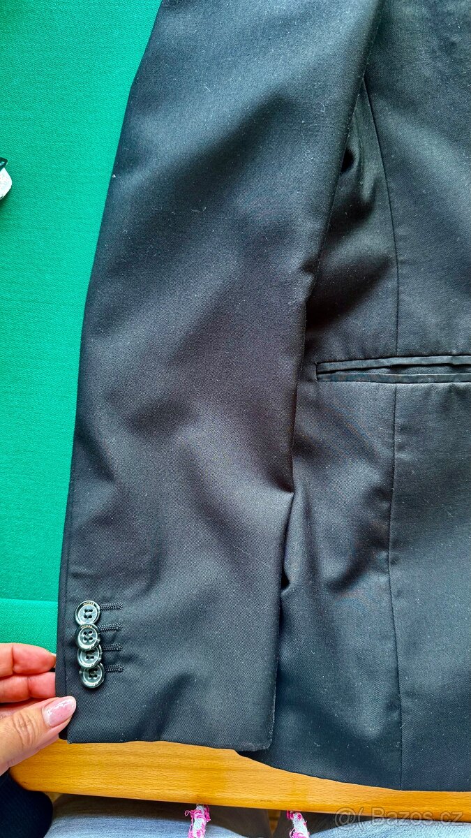 Pánský oblek GUESS vel. 48 slim fit černý - 9