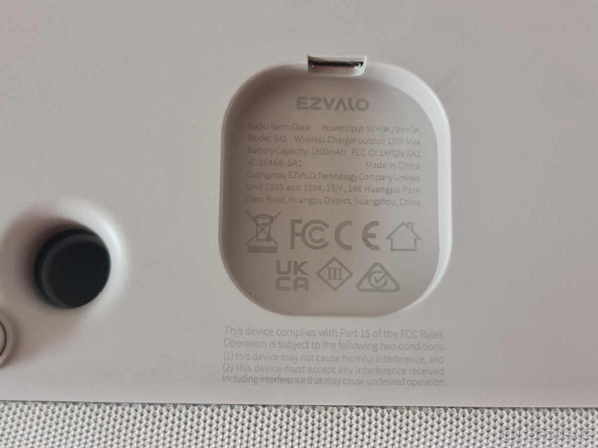 Rádiový budík Ezvalo SA1 - 9