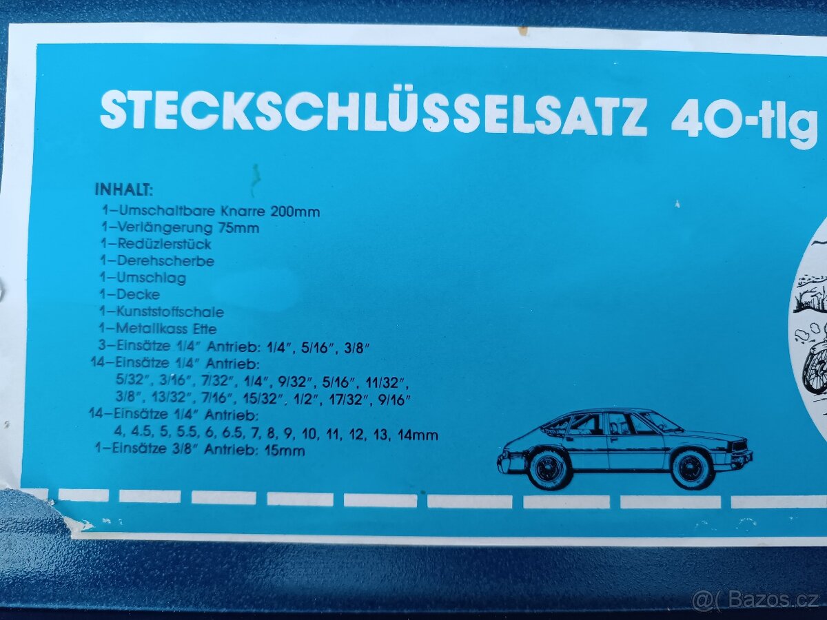 Sada na utahování a povolování matek a šroubů. - 9