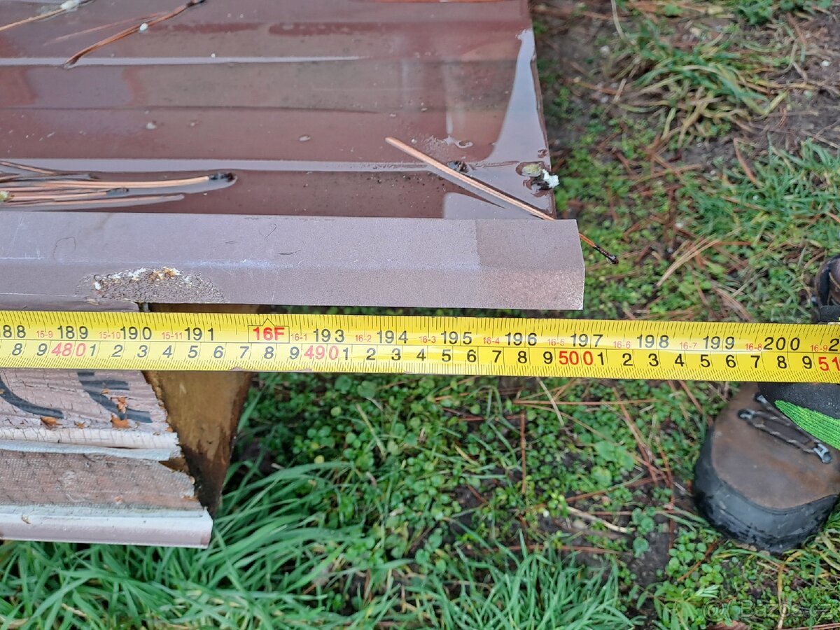 Střešní sendvičový PUR panel 12cm - 2ks - trapez - 9