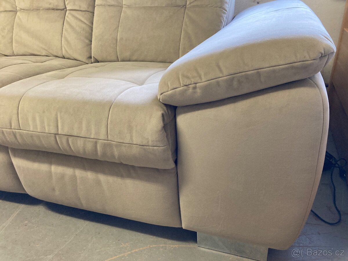 Rohová relaxační sedací souprava-Nová - 9