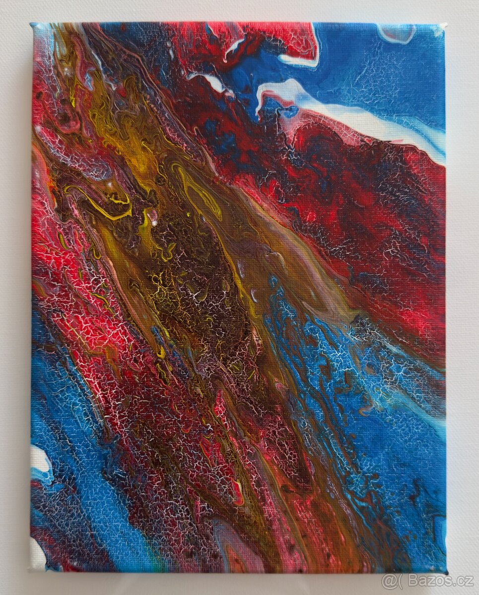 Akrylové obrazy - tekuté emoce - 9