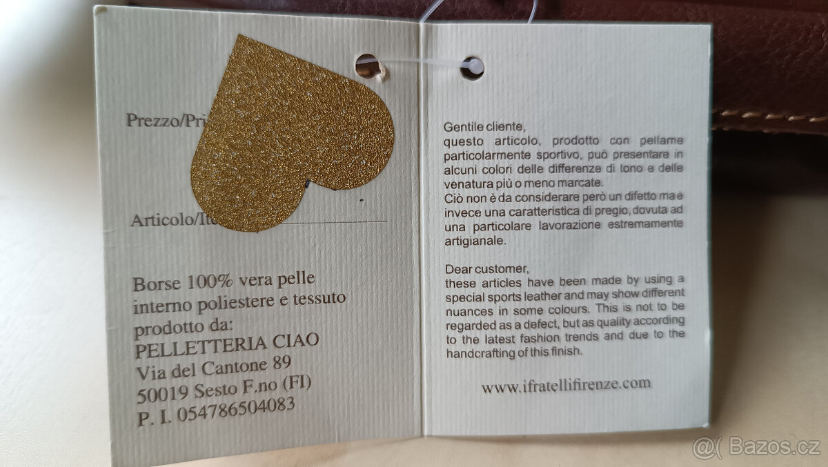 Hnědá kožená ledvinka unisex - 9
