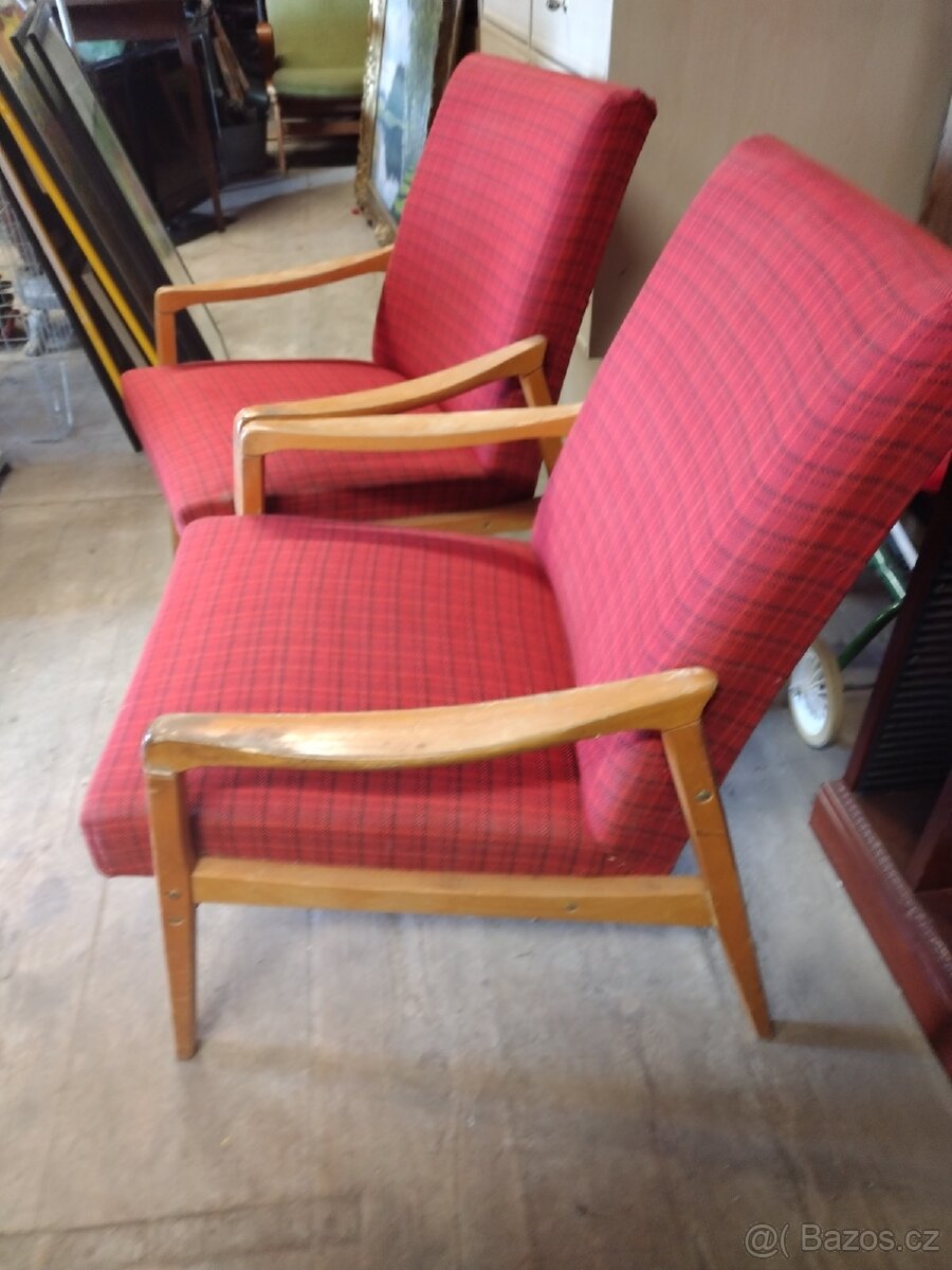 Retro křesla v původním stavu - 9