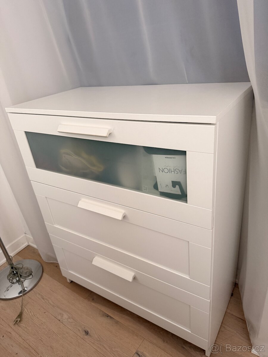 Komoda IKEA BRIMNES bílá 3 šuplíky - 9