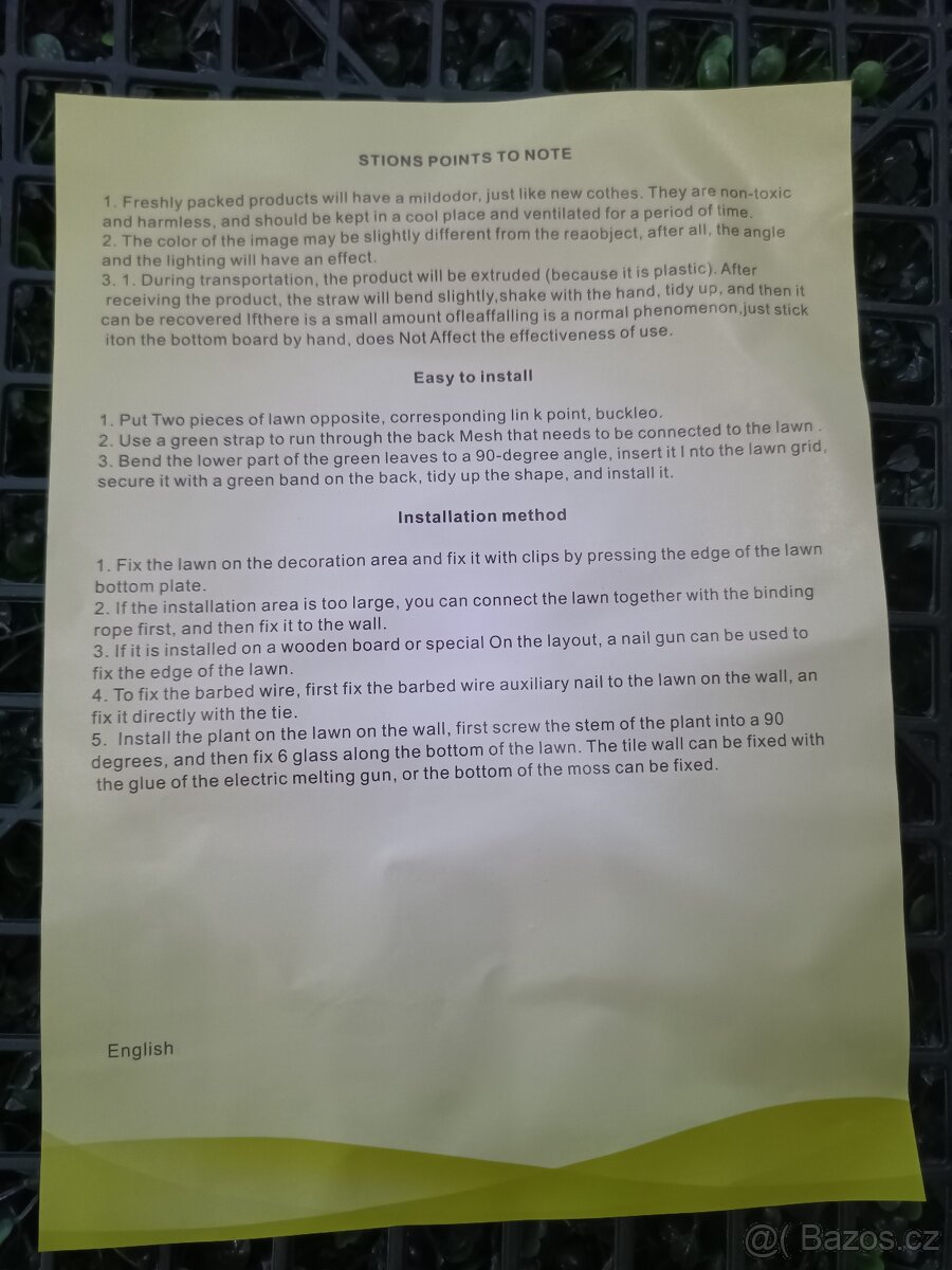 Sada umělých panelů Boxwood – 24 ks 50x50cm - 9