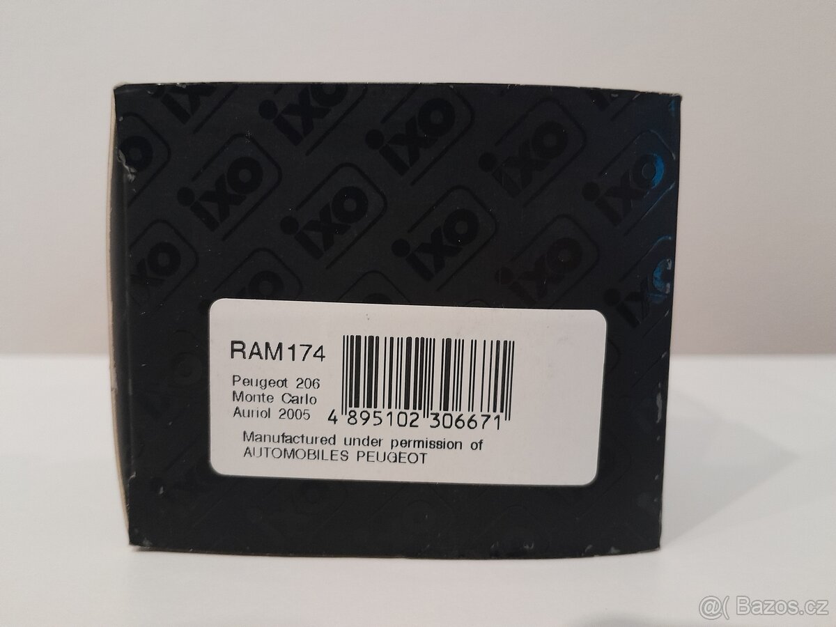 model PEUGEOT 206 WRC/IXO RAM082-RAM174 - 9