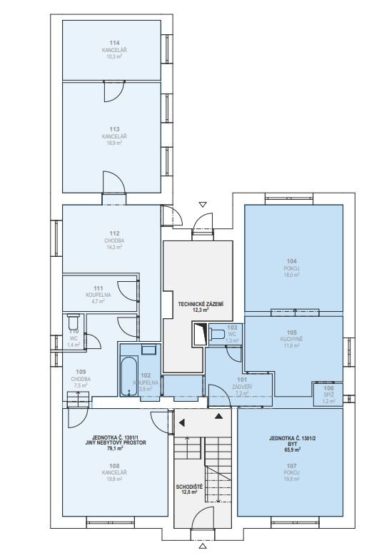 Prodej nově zrekonstruovaných zděných bytů - 9