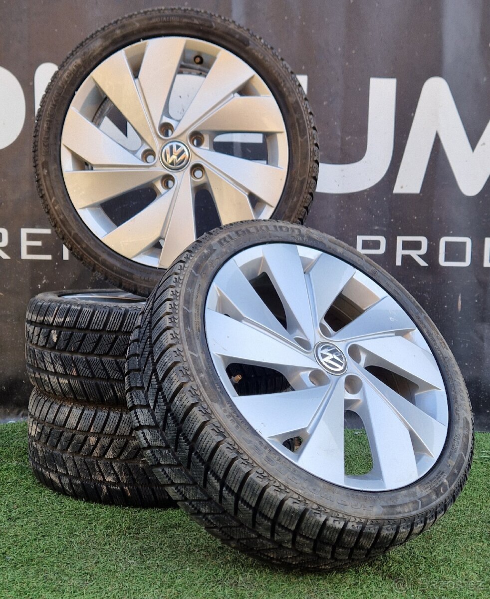 5x112 vw golf 8 R17 +❄️ zimní pneu ZÁNOVNÍ STAV - 9