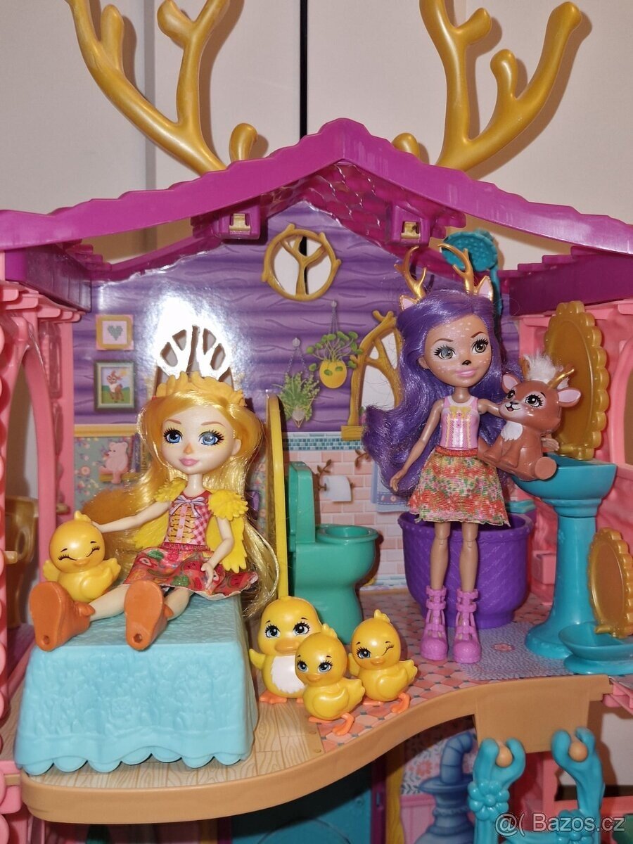 Enchantimals jelení dům + panenky + loď - 9