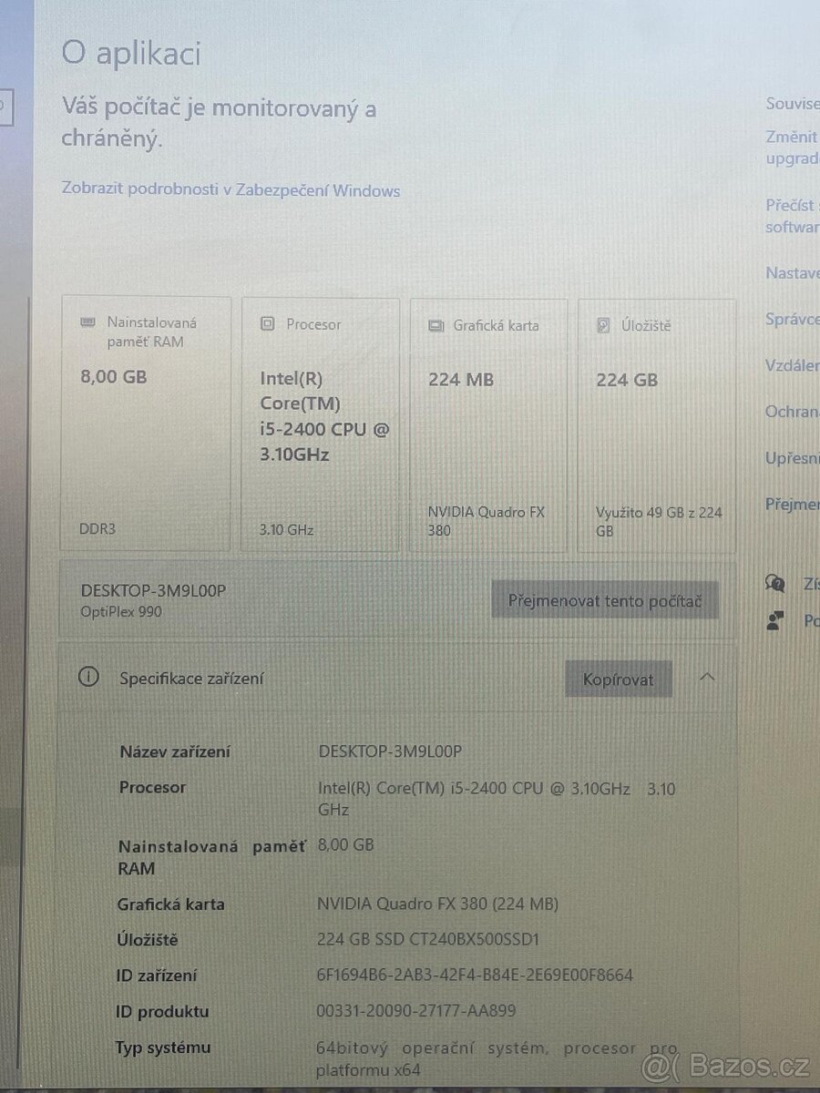 Kancelářsky PC s monitorem a reproduktor - 9