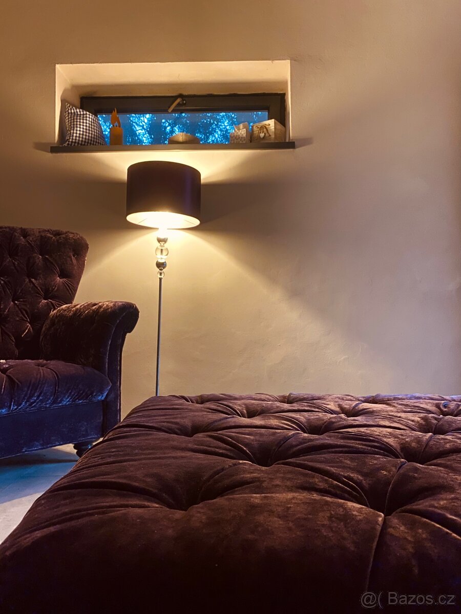 Křeslo ušák s taburetem - 9