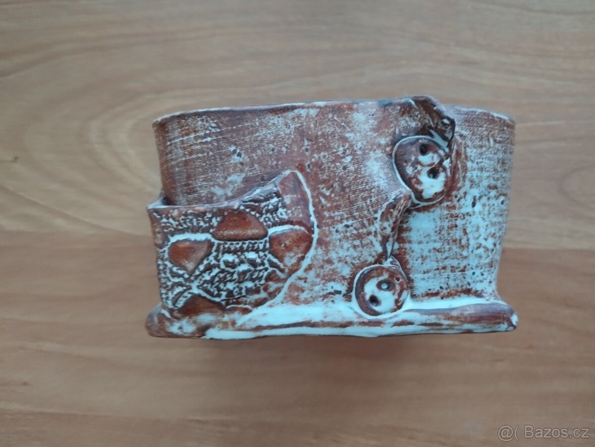 Váza, sklenice na alkohol, keramika, sklo - 9