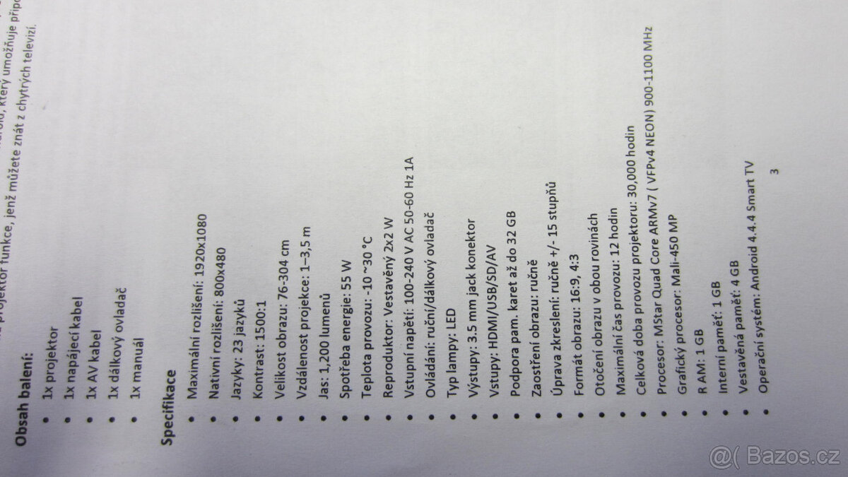 Projektor FEREVER - 9