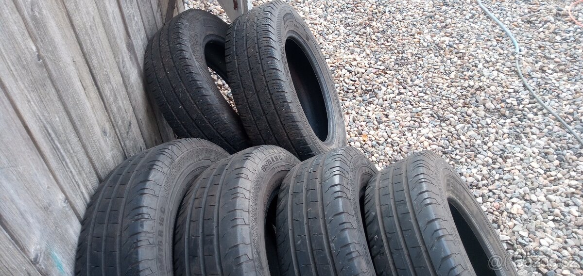 PRODÁM 4KS LETNÍ PNEU CONTINENTAL195/75/16C VHODNÉNA DODÁVKU - 9