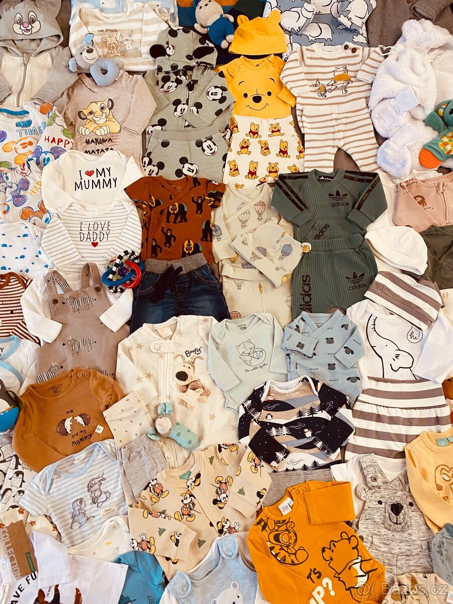 Balík oblečení na miminko 0-6 m unisex - 9
