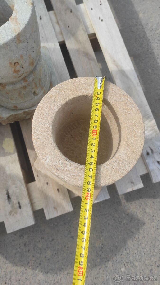 Kamenná váza, pískovcová váza, kalich, koryto, 20 ks - 9