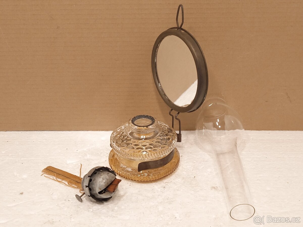 Retro stolní petrolejová lampa - ČSSR - 9
