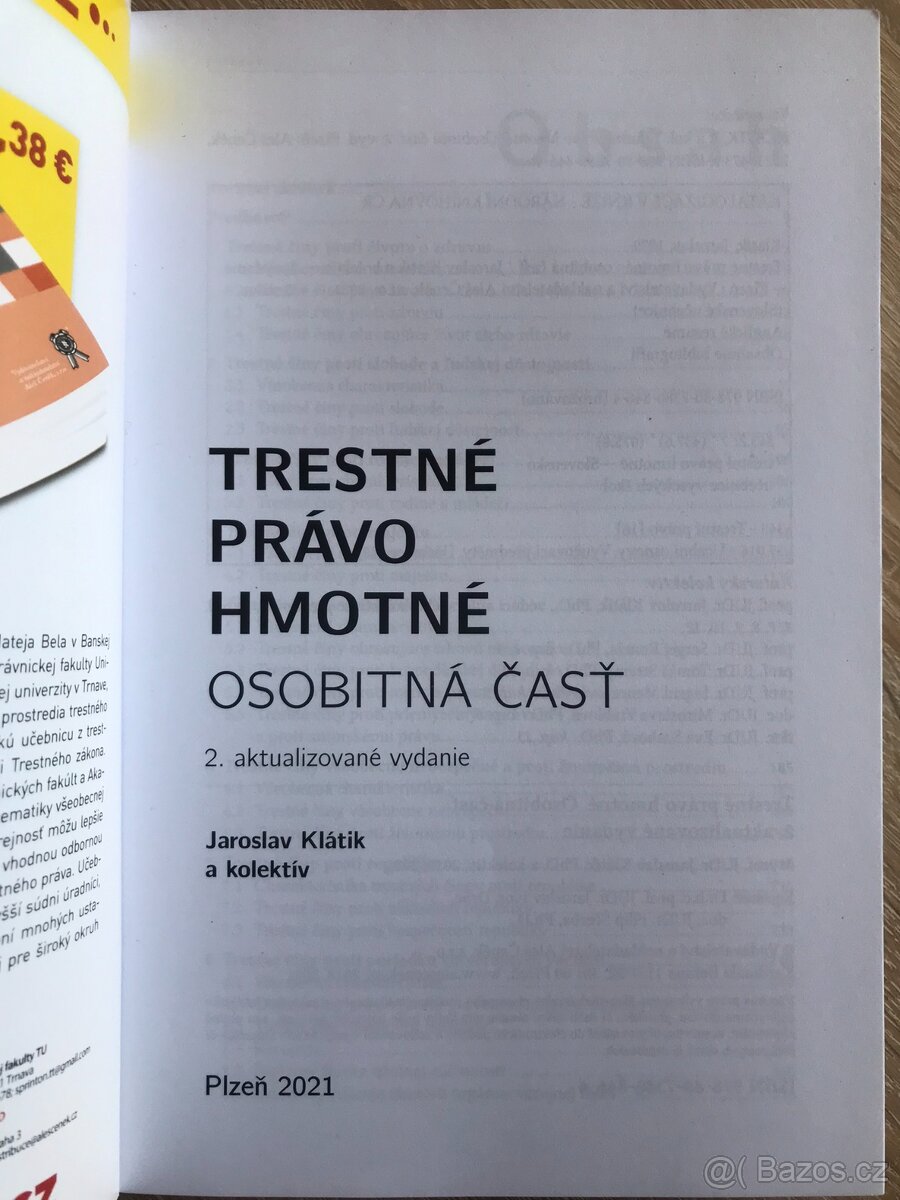 Trestné právo hmotné - 9