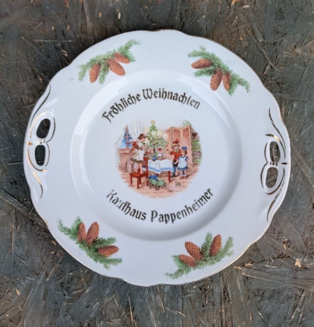 Starobylý servírovací talíř, Kauffhaus... - 9