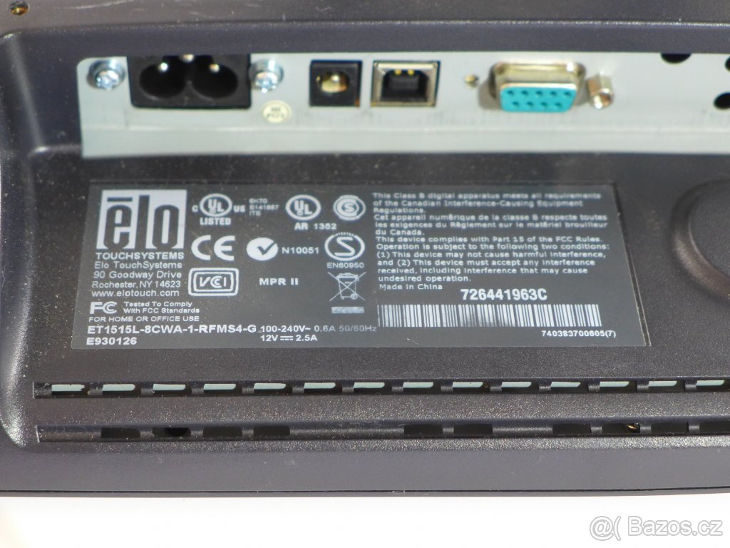 DOTYKOVÝ MONITOR 15" ELO ET1515L - REPASOVANÝ

 - 9