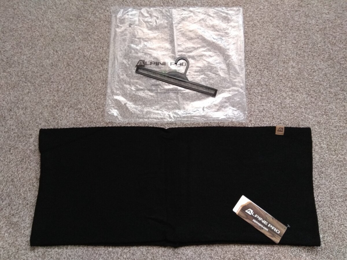 Nové unisex zimní kruhové šály ALPINE PRO -černá, tmavě zel. - 9