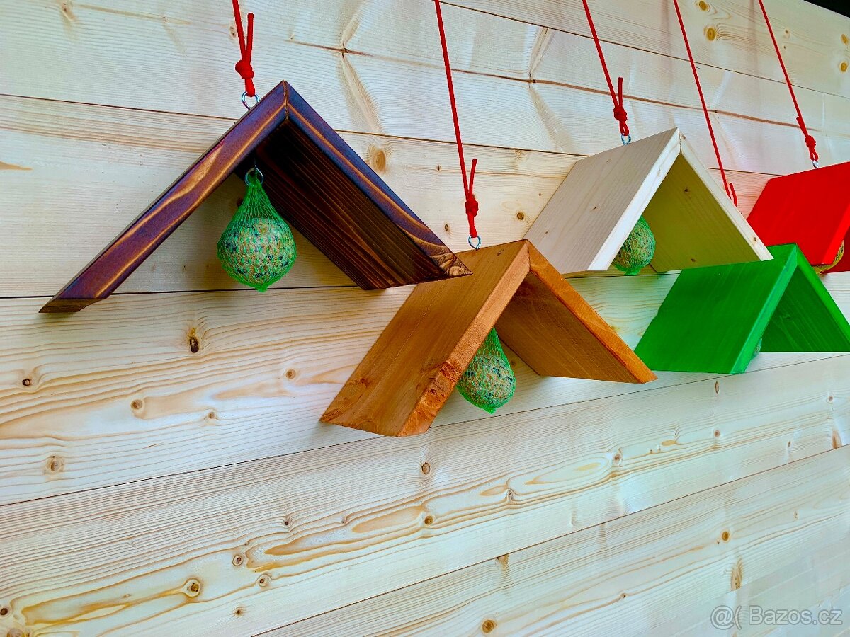 Krmítko pro ptáky - ruční práce - 9