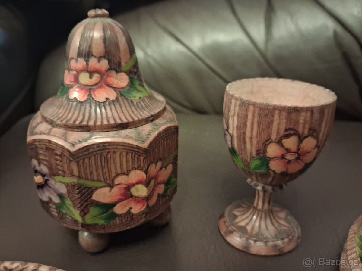 Chalupařské dřevěné starožitné dekorace - 9