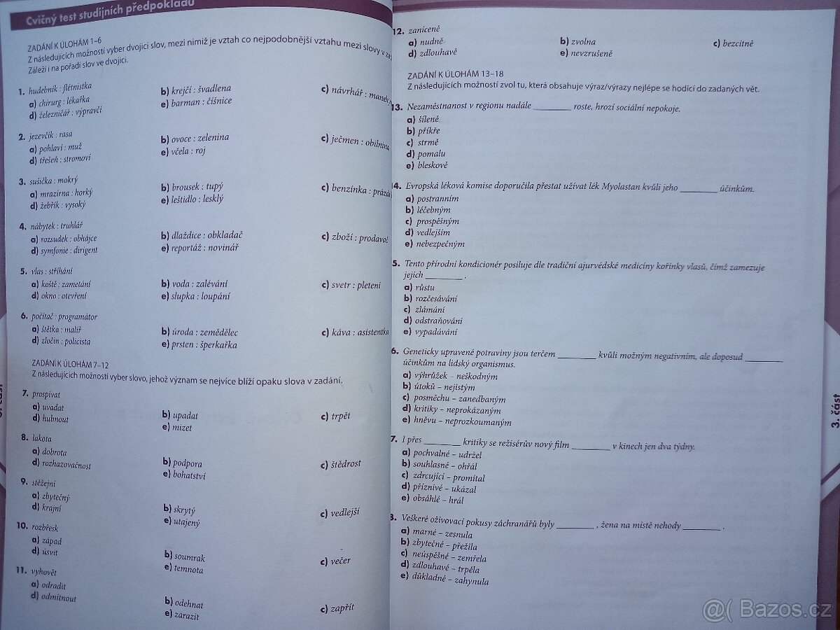 Testy příprava na střední školy - 9
