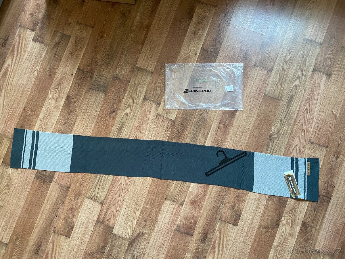 Nová unisex tenčí šála ALPINE PRO - šedá, 160 cm - 9