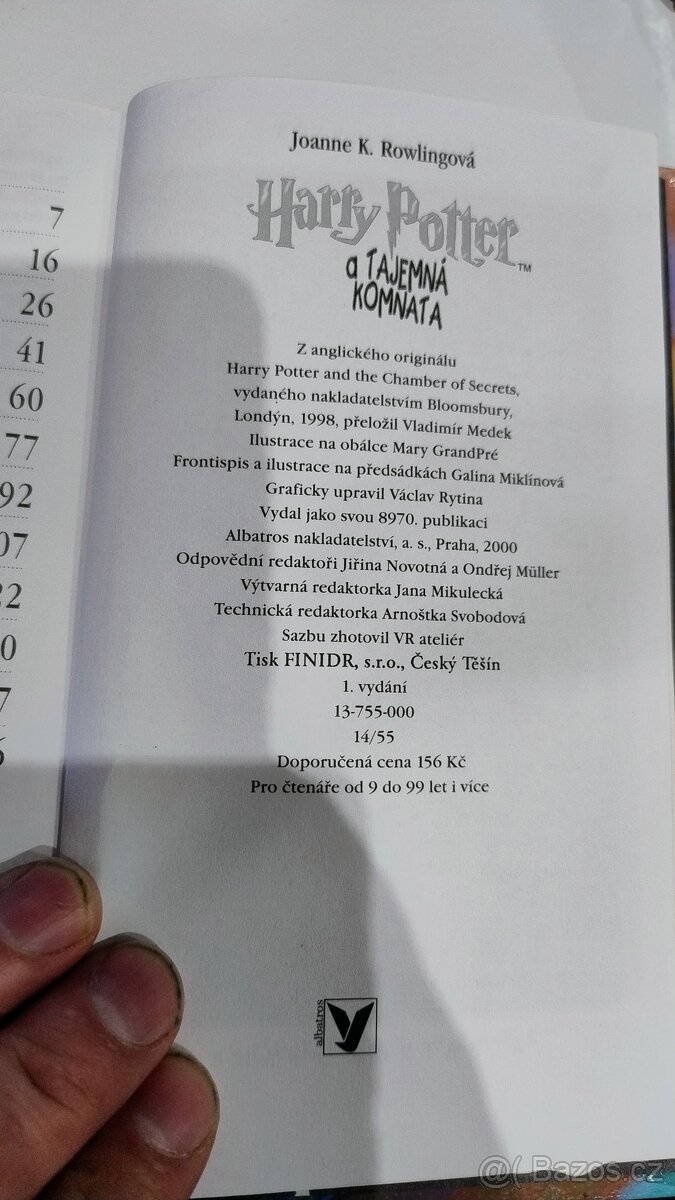 Harry Potter - 1.vydání - Kámen mudrců - Tajemná komnata - 9
