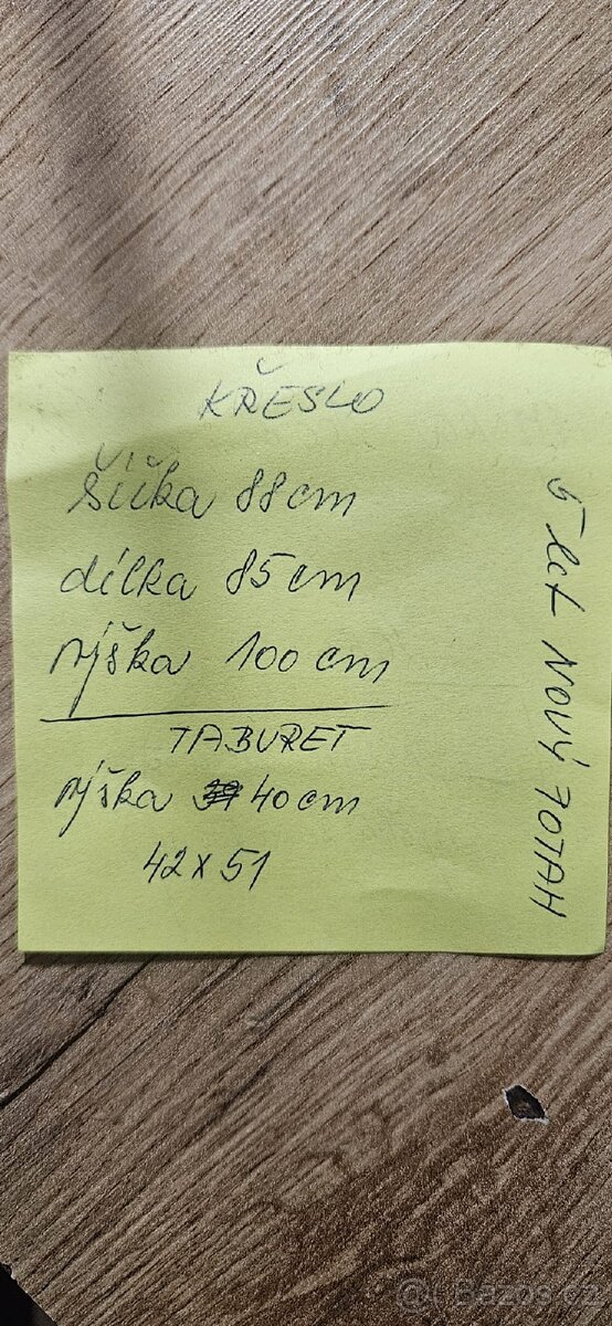 Gauč,2 křesla,taburet - 9