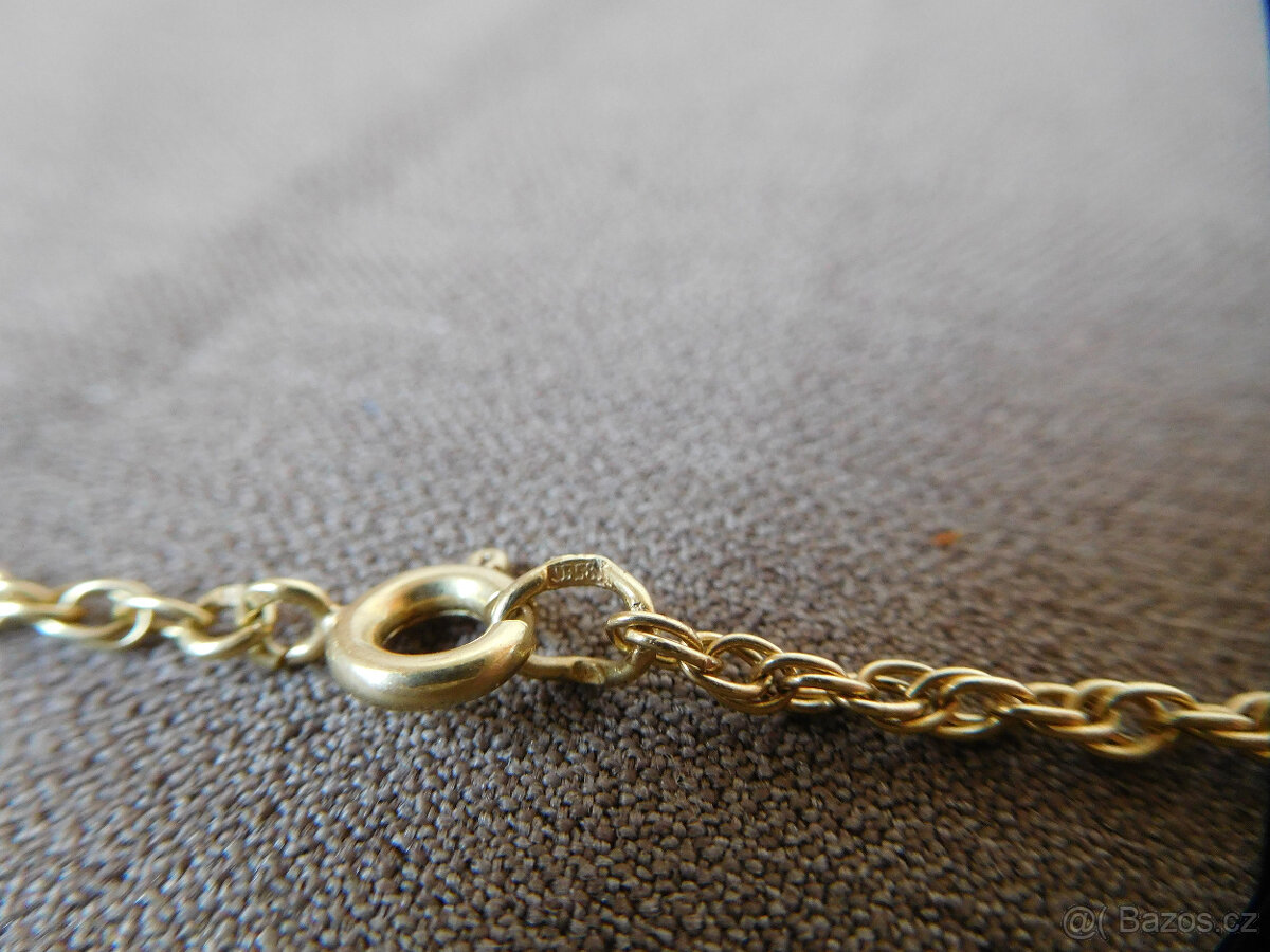 ZLATÝ ŘETÍZEK - NÁHRDELNÍK - 14k - 9