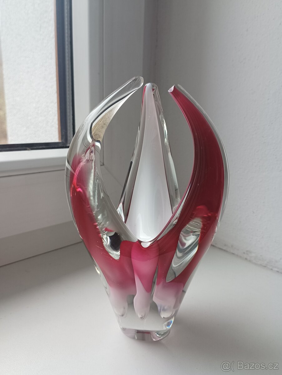 raritní objekt - hutní sklo - Paul Kedelv - 9