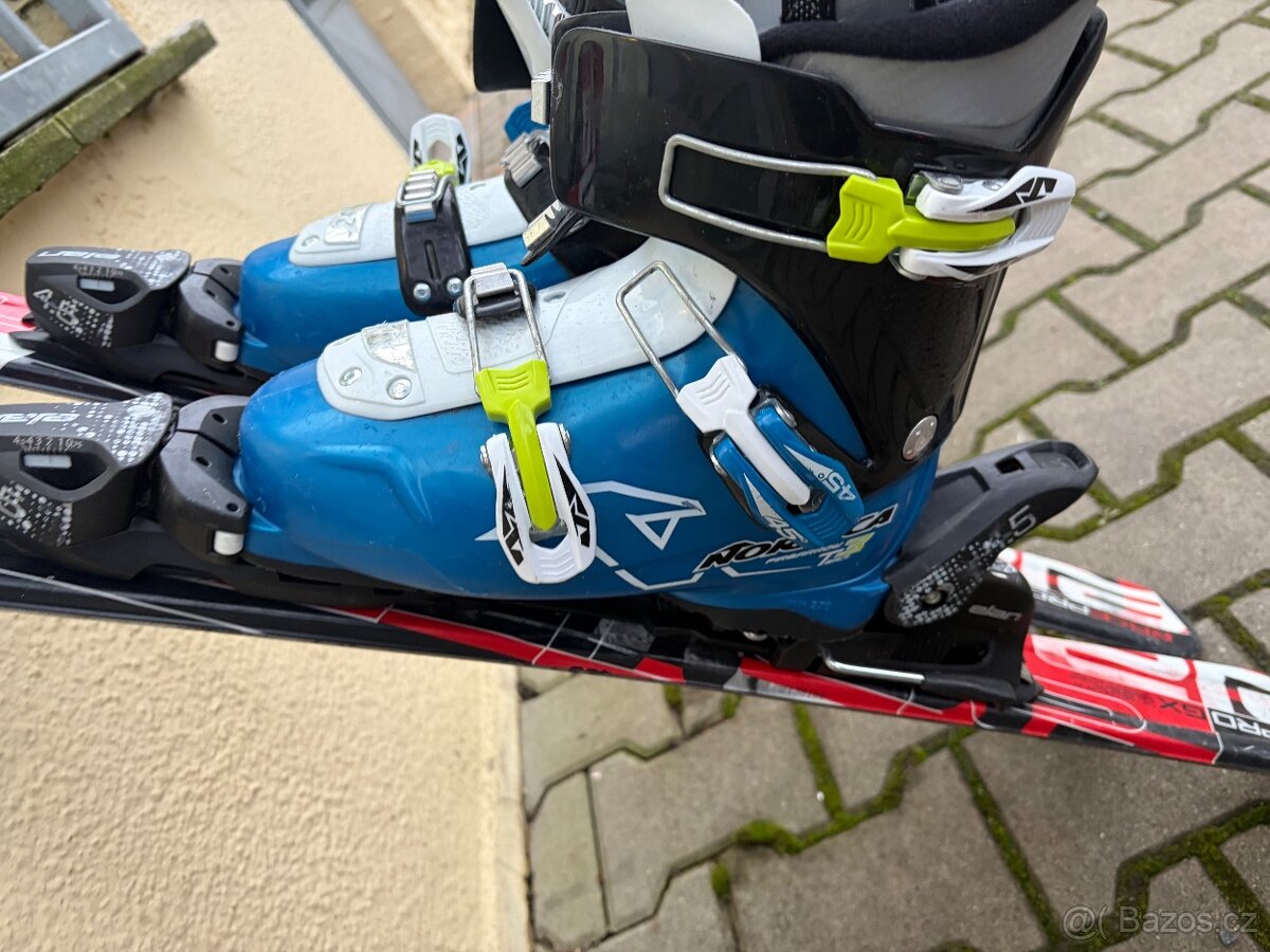 Sjezdové lyže 90 a 110 + lyžařské boty, dětské - 9