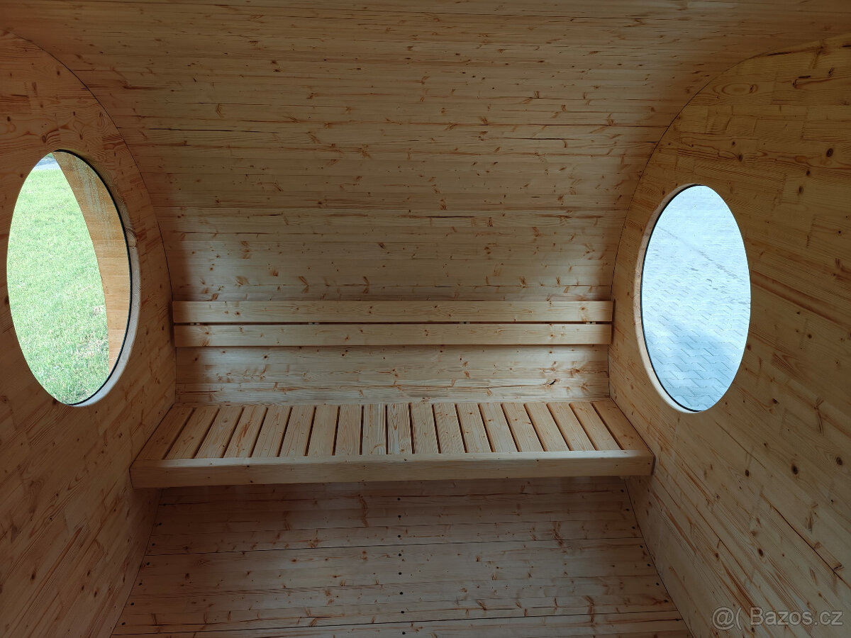 Venkovní Oválná sauna Panorama 5M - 9