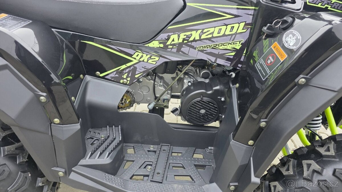 Čtyřkolka MiniRocket AFX200L, variátor 10 kola, černá - 9