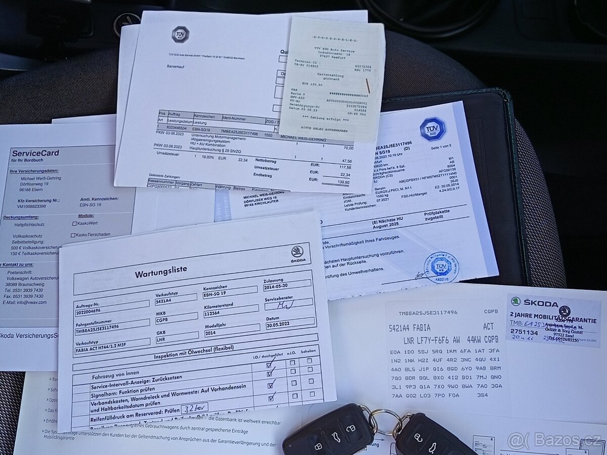 Fabia 1.2 ,facelift,2014,klima,nové rozvody,stk do 8/2027. - 9