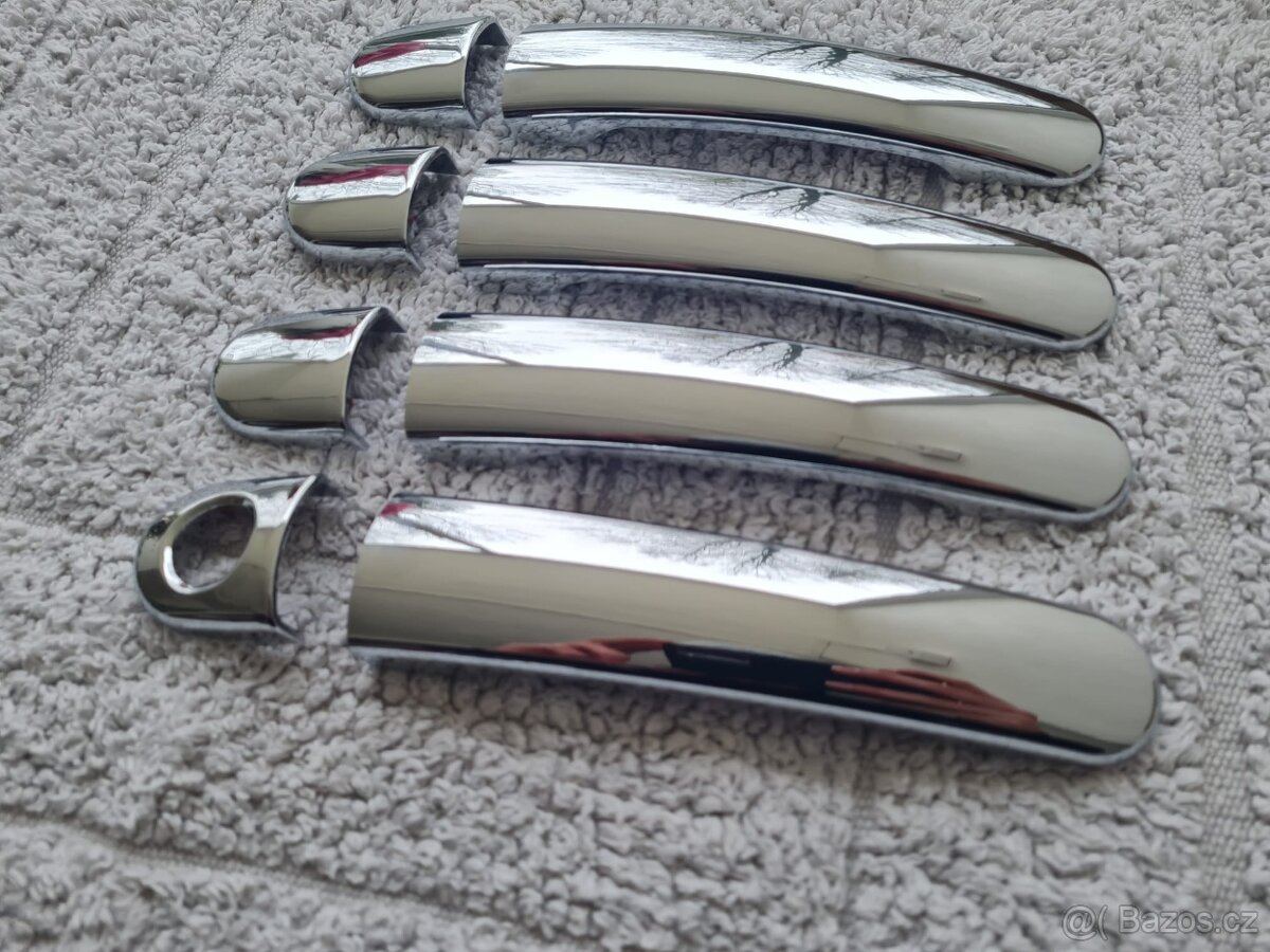 Chromové krytky klučiek ŠKODA VW SEAT - 9