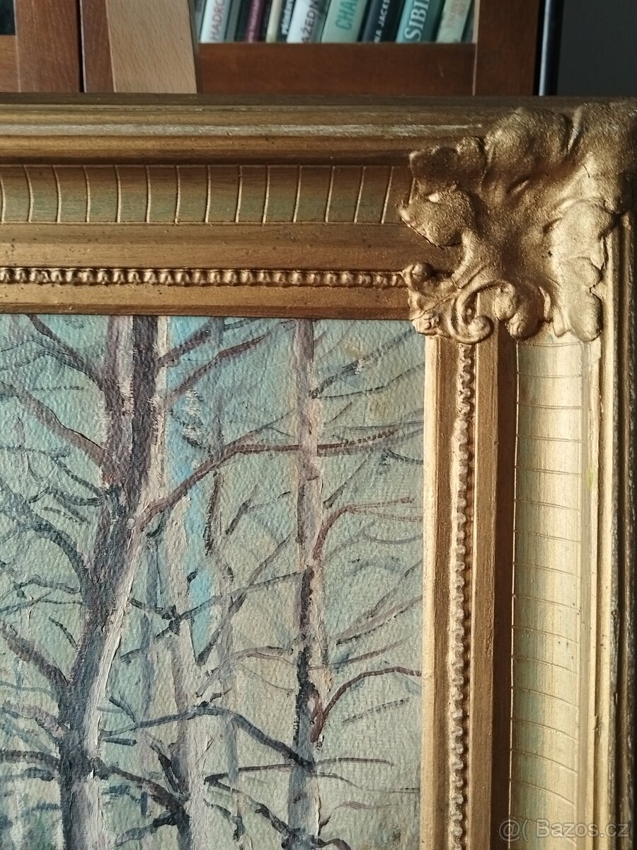 obraz ZIMNÍ NÁDHERA, olej, Jaroslav Tlustý - 9