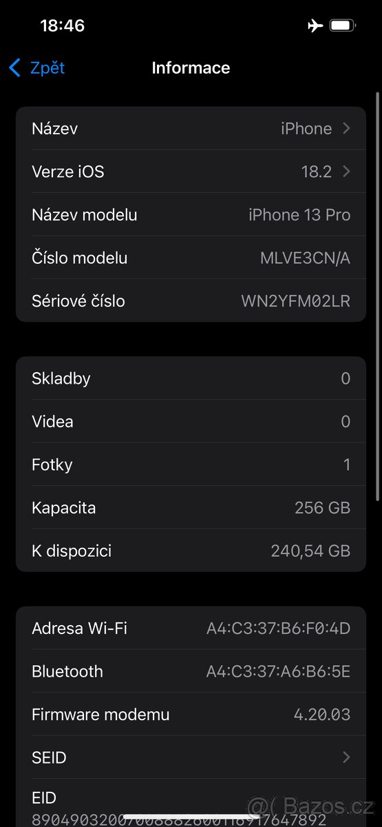 Prodám iPhone 13pro 256Gb Graphite - 9