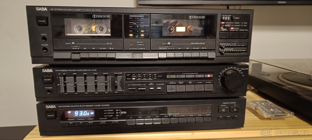 Prodám funkční hifi sestavu Saba - 9