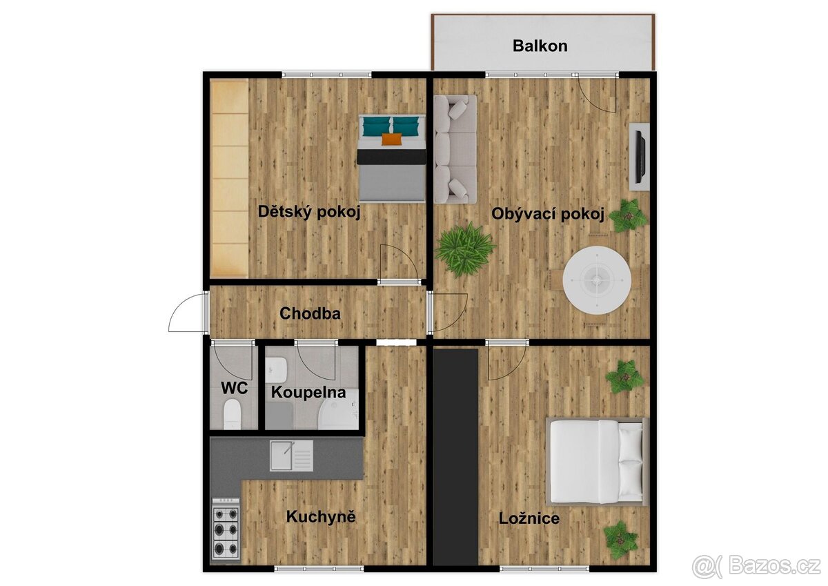 Pronájem 3+1 75m2 os. vlastnictví v Třinci - 9