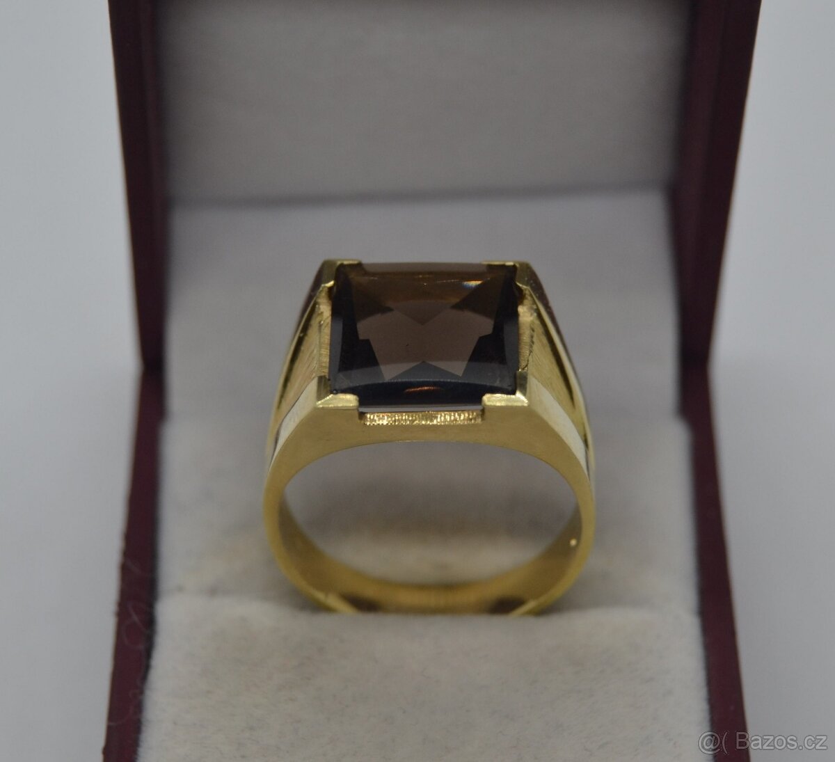 Zlatý prsten kámen ZÁHNĚDA - 9