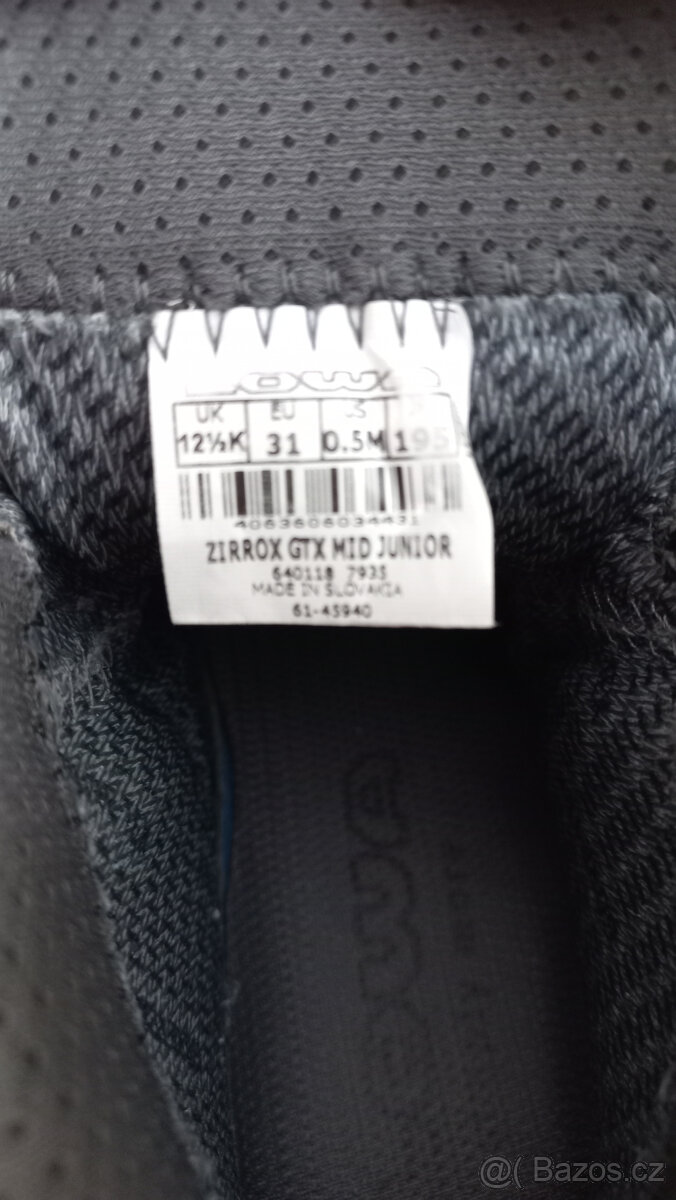 boty, kotníkové dětské, velikost 31 - 9