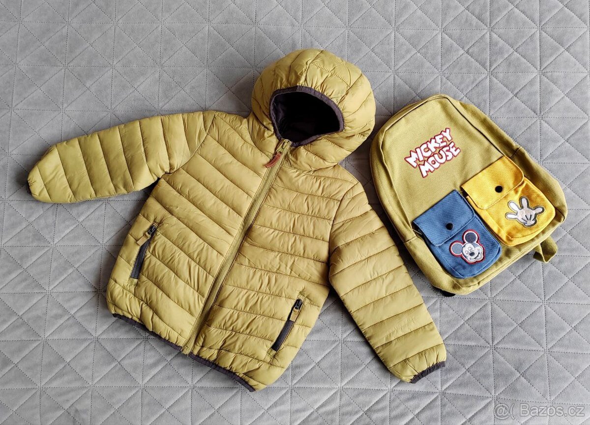 Prošívaná bunda Reserved 4-5 roku a nový batoh Reserved - 9