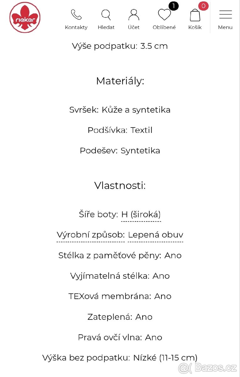 Zimní dámské boty RIEKER - 9