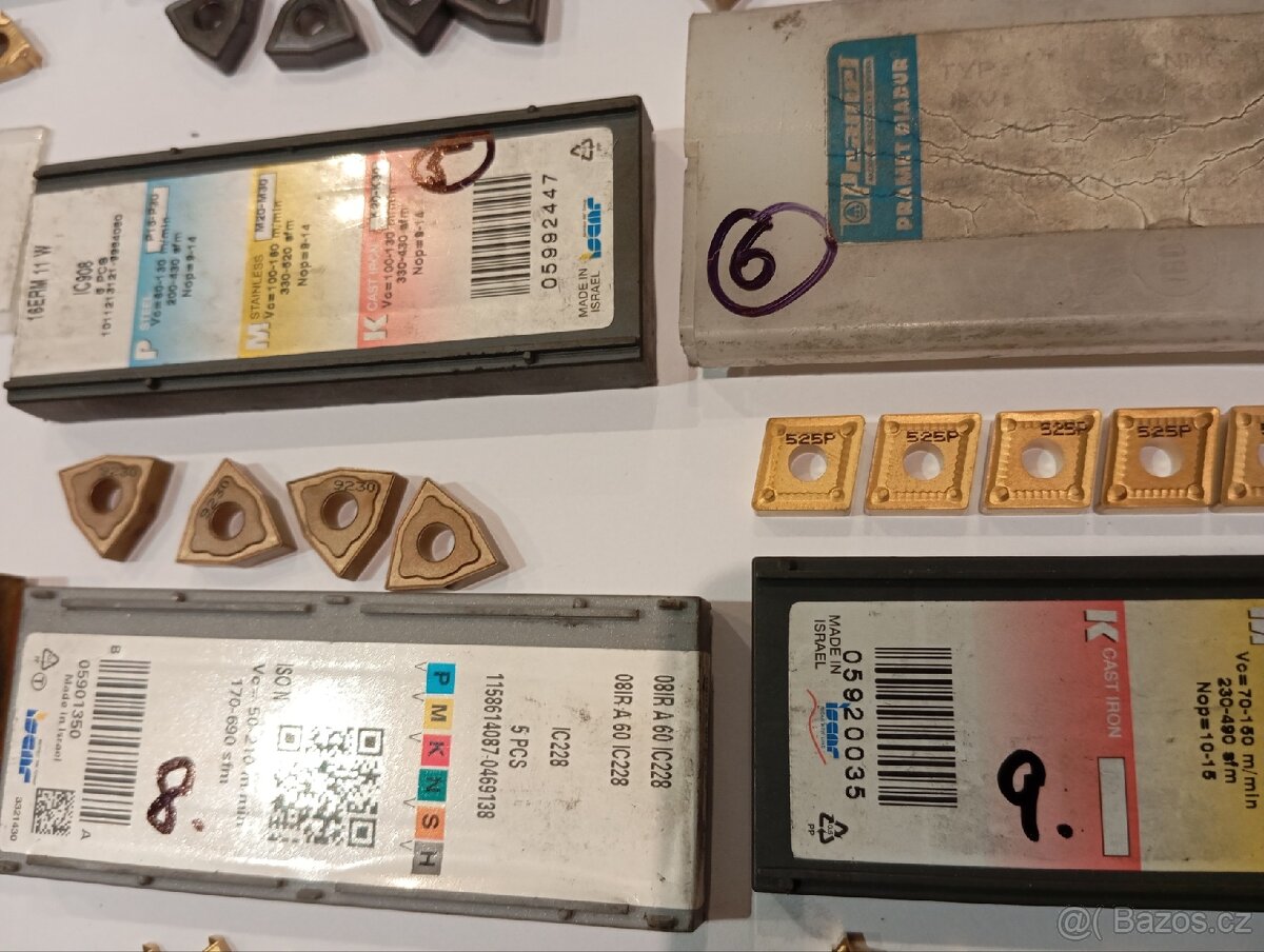 CNC obrábění, břity výměnné nové, obráběcí destičky - 9